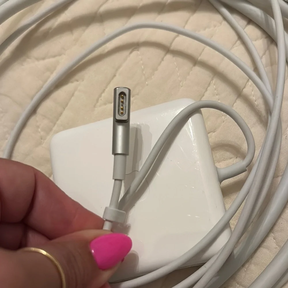 Apple White Charging Cable and Adapter